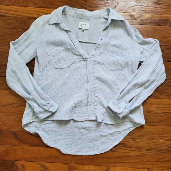 McGuire Denim Tops - McGuire Denim Jeans Cotton collared blouse flowy